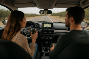 pareja tomando mate en el cronos